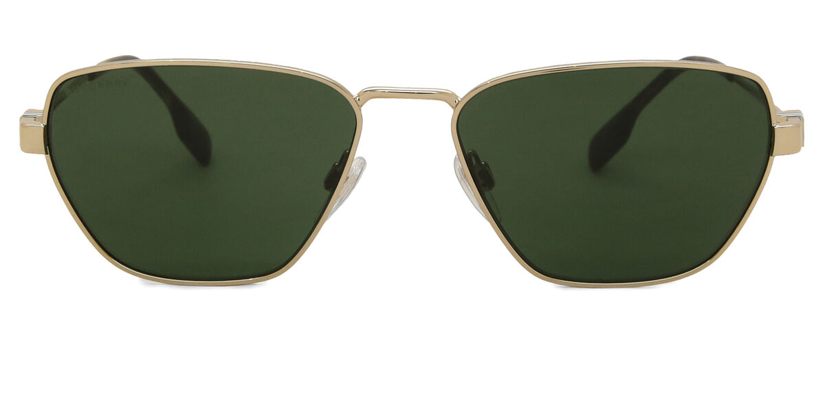 Burberry 新品3点セット110 Burberry BE3146 110971 Geometric Light Gold Sunglasses