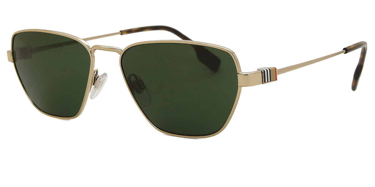 Burberry BE3146 110971 Geometric Light Gold Sunglasses