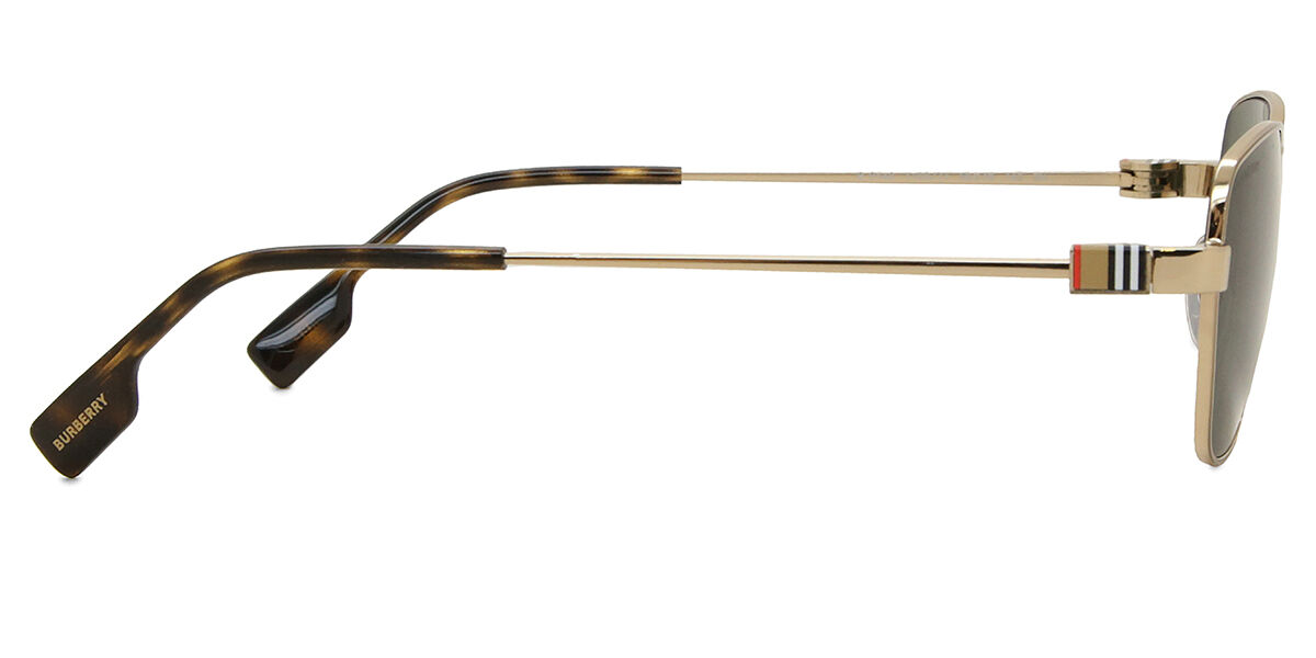 Burberry BE3146 110971 Geometric Light Gold Sunglasses Burberry BE3146 110971 Geometric Light Gold Sunglasses