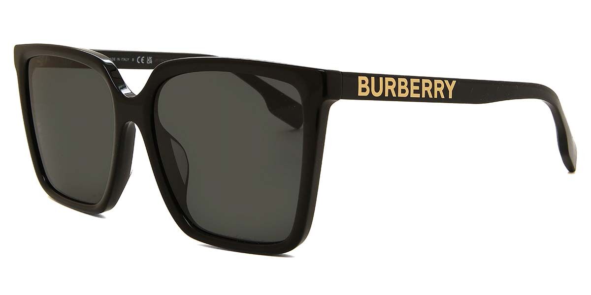 BURBERRY LONDON 羊毛100% 黒 BB4 （2L〜3L相当） Burberry BE4411D Asian Fit 300187 Square Black Sunglasses