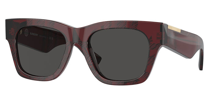 Burberry BE4424 40635A Square Transparent Brown Sunglasses  display picture 2
