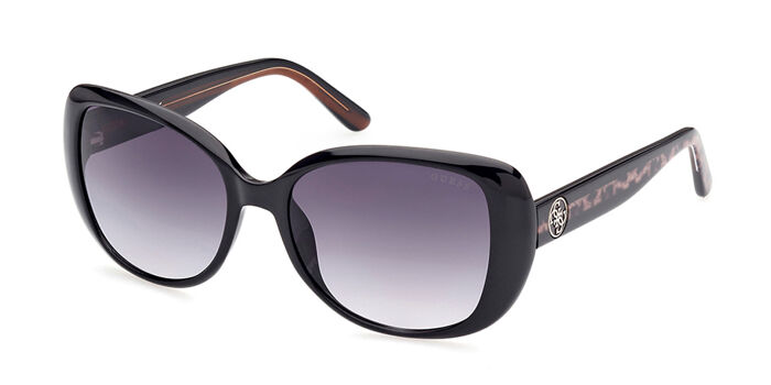 Guess GU00112 05B Cat Eye Snake Skin on Shiny Black  display picture 1
