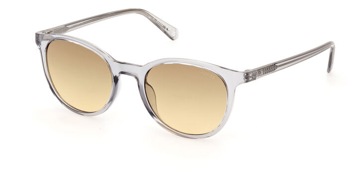 Guess GU00118 39C Oval Transparent Light Yellow Sunglasses  display picture 1