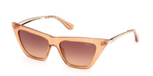 Guess GU00195 44Z Cat Eye Shiny Light Orange Sunglasses  display picture 1