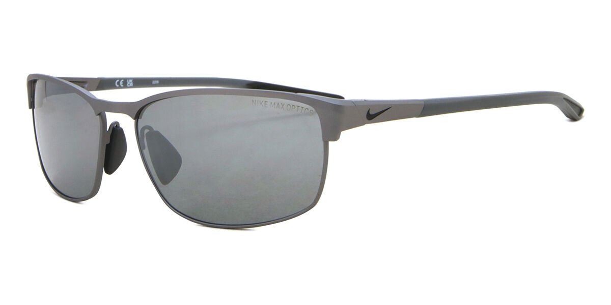 Nike MODERN METAL DZ7364 918 Rectangle Silver Sunglasses