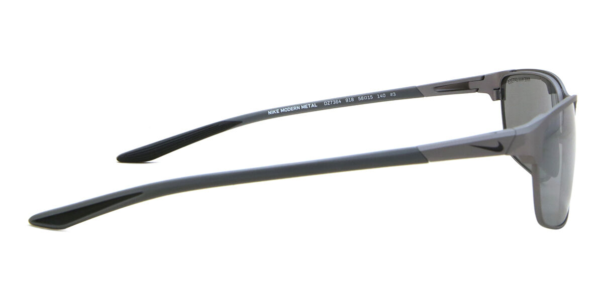 Nike MODERN METAL DZ7364 918 Rectangle Silver Sunglasses