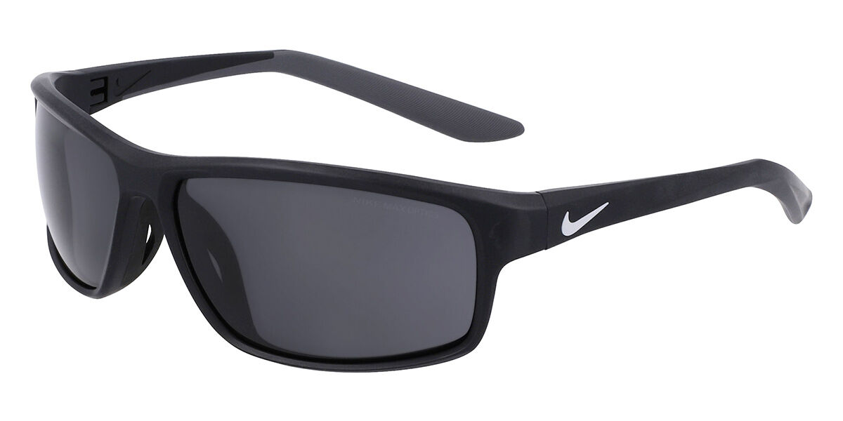 Nike ZEUS RISE N IU4708X 010 Wraparound Matte Black Sunglasses