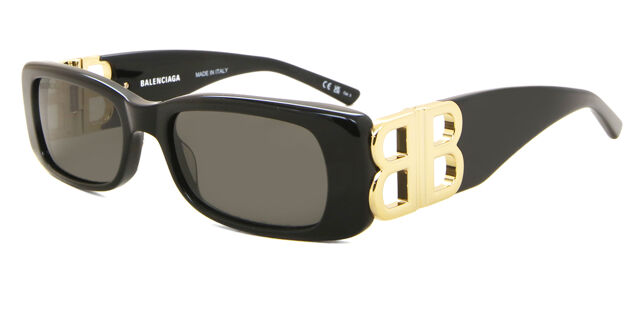 Balenciaga BB0096S 001 Rectangle Black Sunglasses  display picture 1