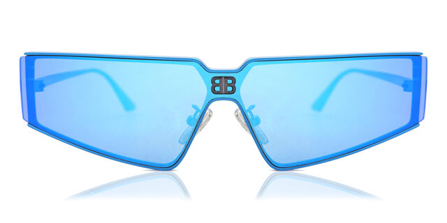 Balenciaga BB0192S 003 Single Lens Light Blue Sunglasses  display picture 1