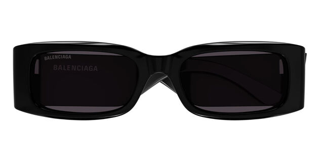 Balenciaga BB0260S Asian Fit 001 Rectangle Black Sunglasses  display picture 3