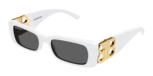 Balenciaga BB0096S 011 Rectangle White Sunglasses  display picture 1