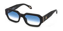 Just Cavalli SJC032 0700 Square Glossy Black Sunglasses 