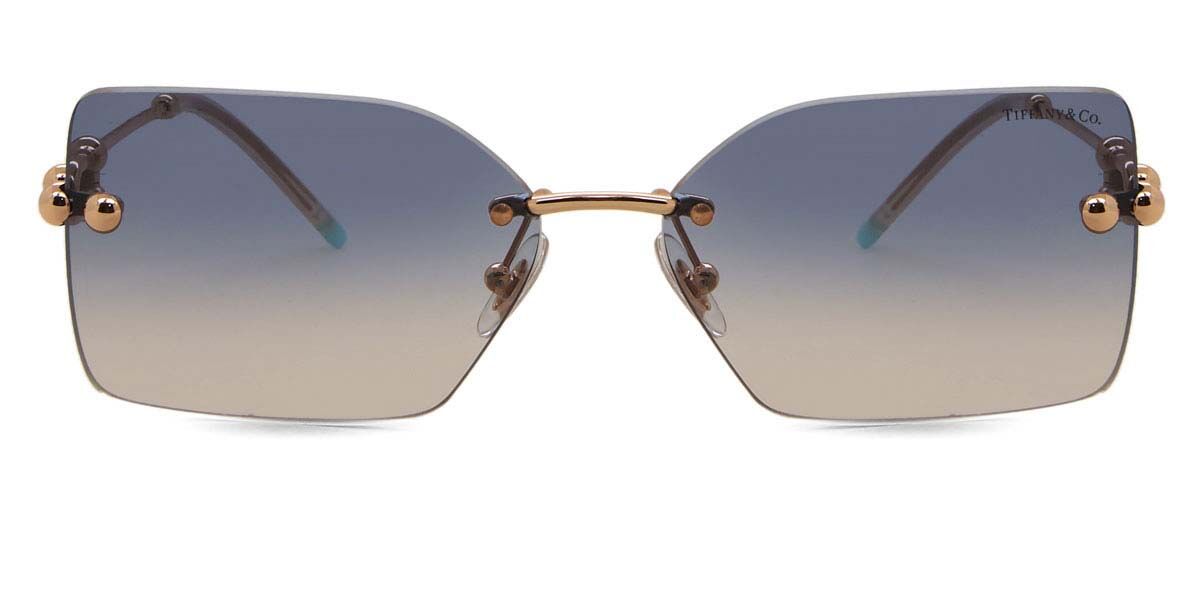 Tiffany & Co. TF3088 Asian Fit 610516 Rectangle Rose Gold