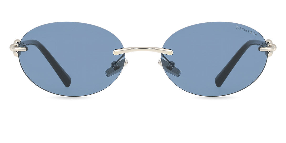Tiffany & Co. TF3104D Asian Fit 600180 Oval Silver Sunglasses