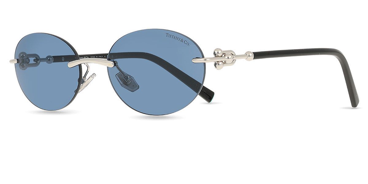 Tiffany & Co. TF3104D Asian Fit 600180 Oval Silver Sunglasses