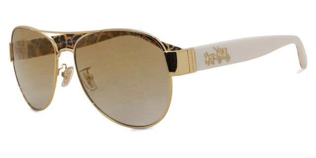 Coach HC7059 L138 92496E Pilot Gold Sunglasses  display picture 1