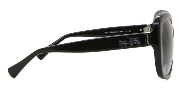 Coach HC8158 L139 500211 Square Black Sunglasses  display picture 3