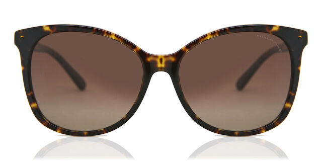 Coach HC8271U L1101 Polarized 5120T5 Square Dark Tortoise  display picture 3