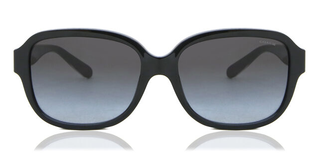 Coach HC8298U L1153 50028G Square Black Sunglasses 