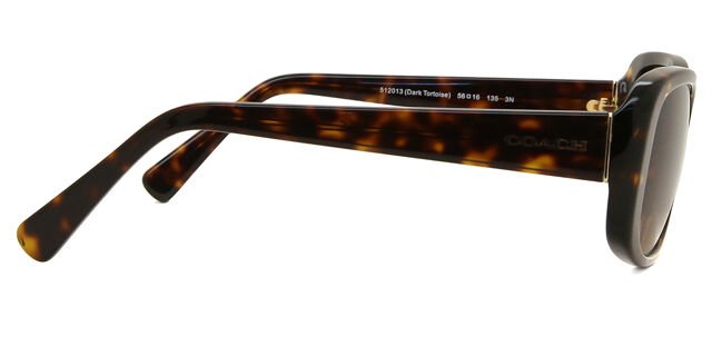 Coach HC8168 L156 512013 Rectangle Dark Tortoise Sunglasses  display picture 2