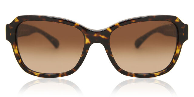 Coach HC 8232 L1010 Dark Tortoise Sunglasses 550713 56-17-140 22173 Coach HC 8232 L1010 550713 Square Dark Tortoise Sunglasses  main image 2