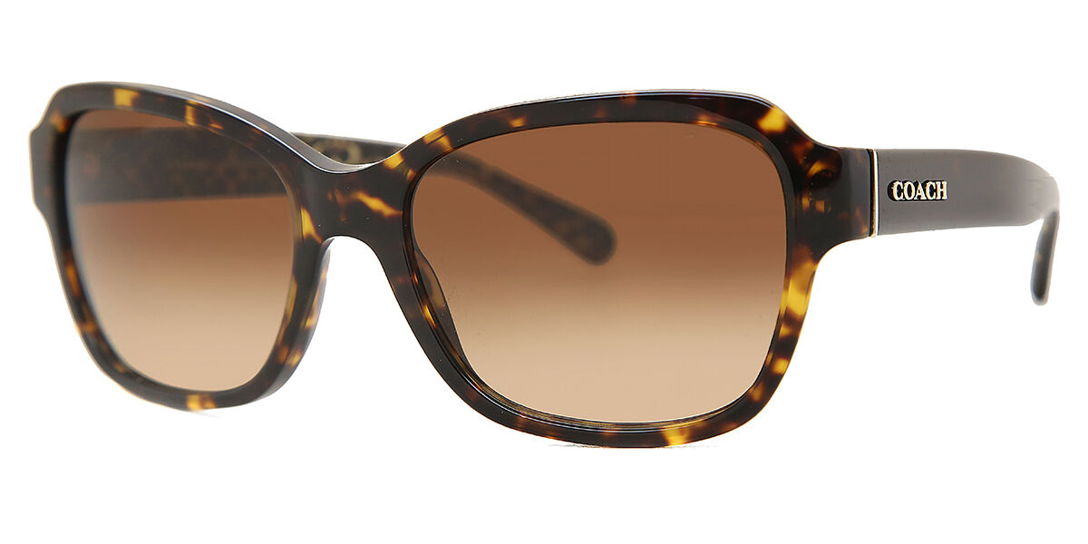 Coach HC8232 L1010 550713 Square Dark Tortoise Sunglasses