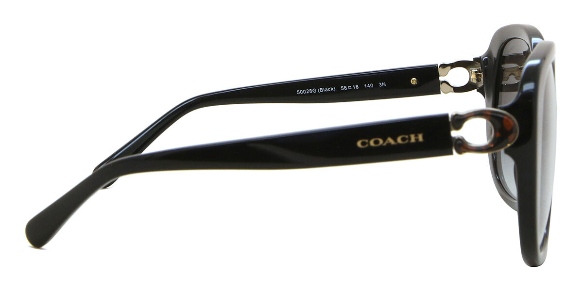 Coach HC8292 L1144 50028G Square Black Sunglasses | SmartBuyGlasses US