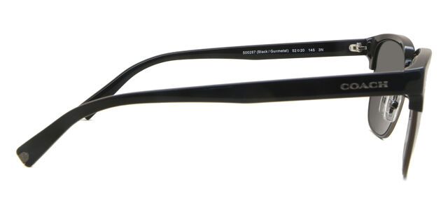 Coach HC8326 C6194 500287 Square Black Gunmetal Sunglasses  display picture 2