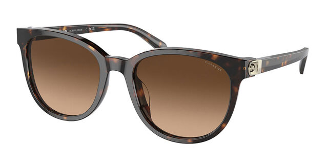 Coach HC8350U CD478 512074 Oval Dark Tortoise Sunglasses  display picture 1
