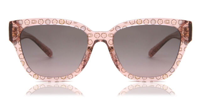 Coach tea rose gold Pink Gradient Square Sunglasses with Translucent Frames Coach HC7187 CDP56 Sunglasses | LensCrafters main image 4