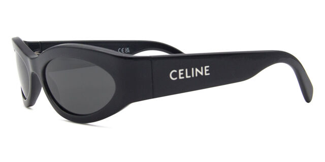 Celine Women Sunglasses Black Grey Cat Eye CL40288I MONOCHROMS 01A NEW AUTHENTIC Monochroms Grey Oval Ladies Sunglasses CL40288I 01A 56 – On  main image 2