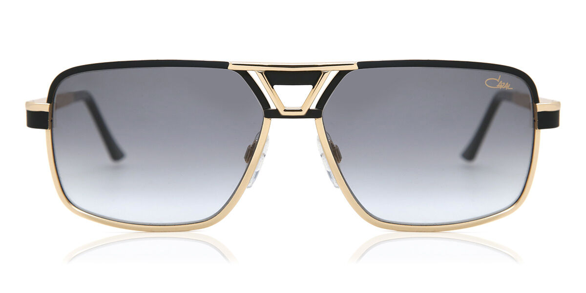 Cazal 9071 001 Pilot Black Gold Sunglasses | SmartBuyGlasses US