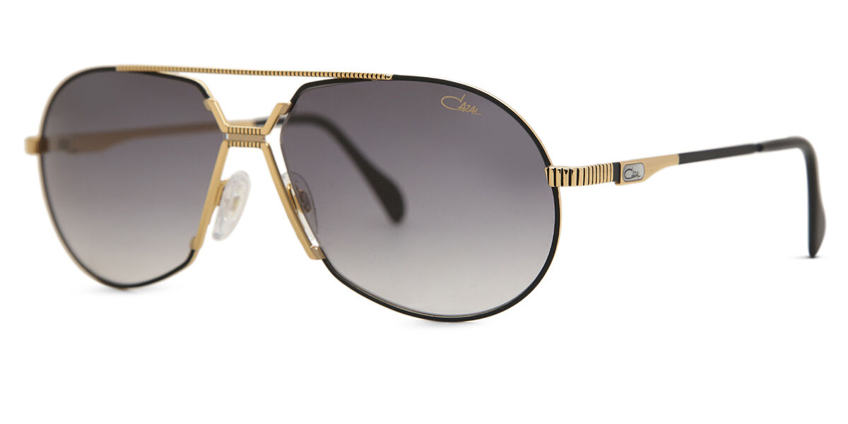 Cazal 968 001 Pilot Gold Black Sunglasses | SmartBuyGlasses US