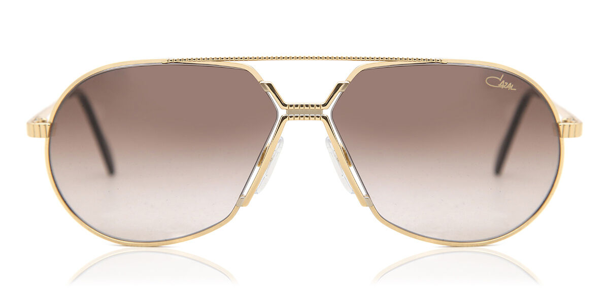 Cazal 968 001 Pilot Gold Black Sunglasses | SmartBuyGlasses US