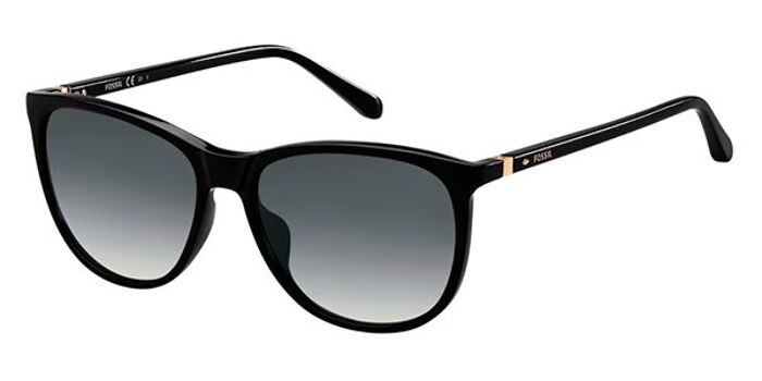 Fossil FOS 3147/G/S Asian Fit 807/9O Oval Black Sunglasses  display picture 2