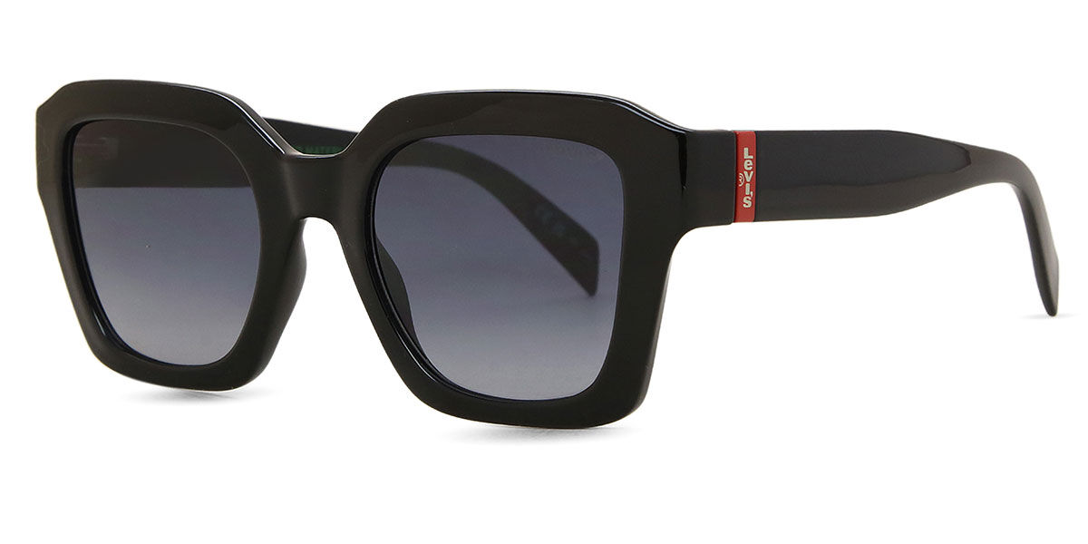 Levi's LV 1027/S 807/9O Square Black Sunglasses | SmartBuyGlasses US
