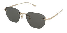 Montblanc MB0456S 002 Rectangle Silver Sunglasses  display picture 2