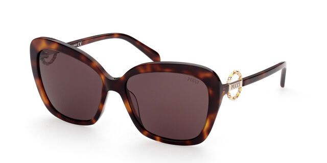 Emilio Pucci EP0165 52E Cat Eye Dark Havana Sunglasses  display picture 3