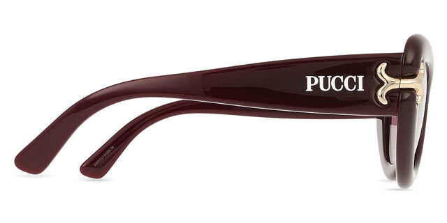 Emilio Pucci Wine Burgundy Cat-Eye Sunglasses with case Emilio Pucci - Logo-Print Cat-Eye Sunglasses - Burgundy  main image 4