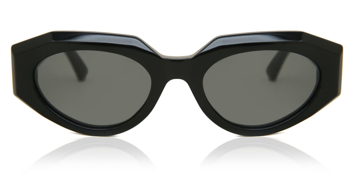 Bottega Veneta BV1083SA Asian Fit 001 Geometric Black Sunglasses