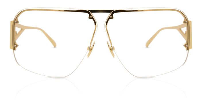 Bottega Veneta BV1067O 002 Pilot Gold Eyeglasses  display picture 3