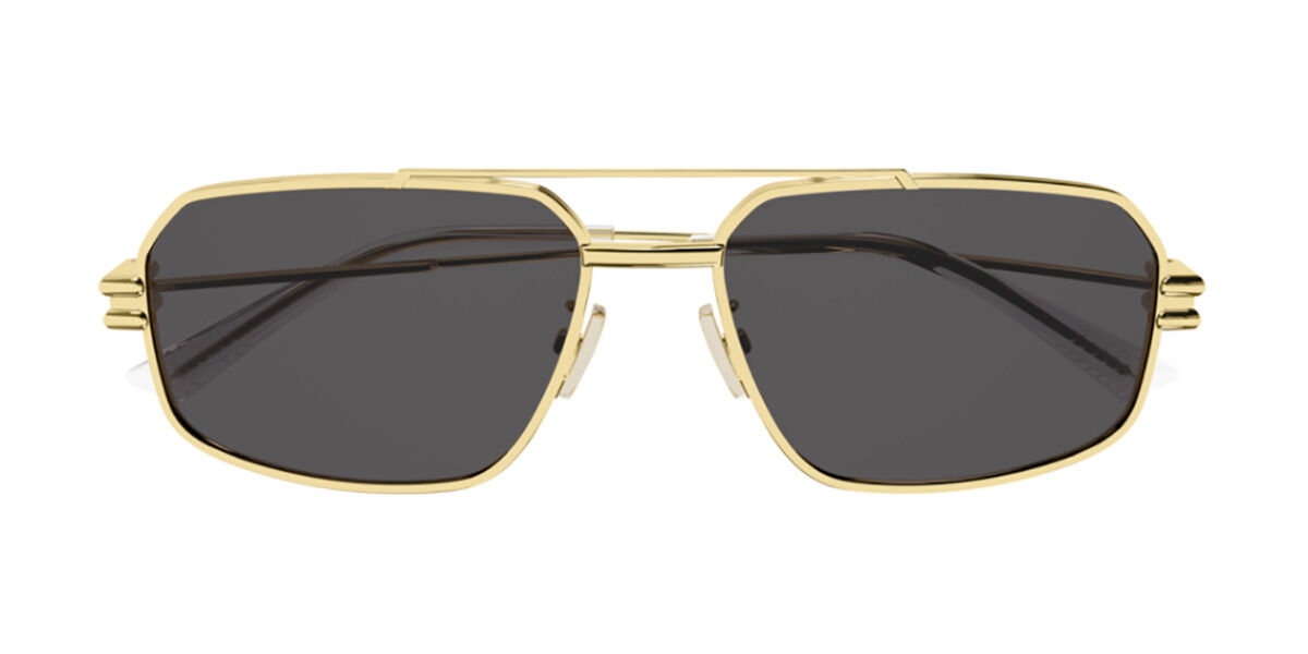 Bottega Veneta BV1128S 006 Pilot Gold Sunglasses | SmartBuyGlasses US
