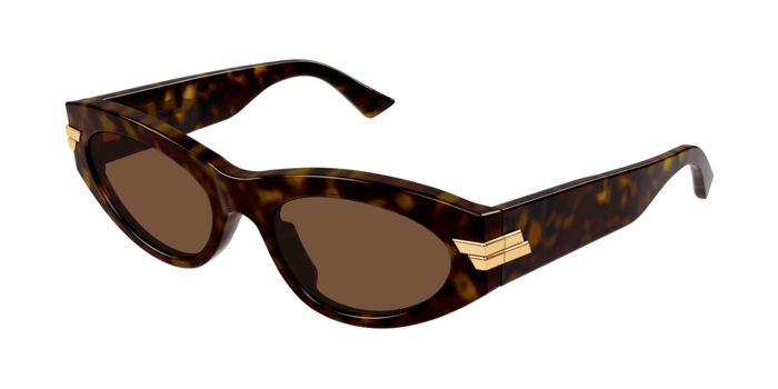 Bottega Veneta BV1189S 003 Oval Clear Blue Sunglasses  display picture 1