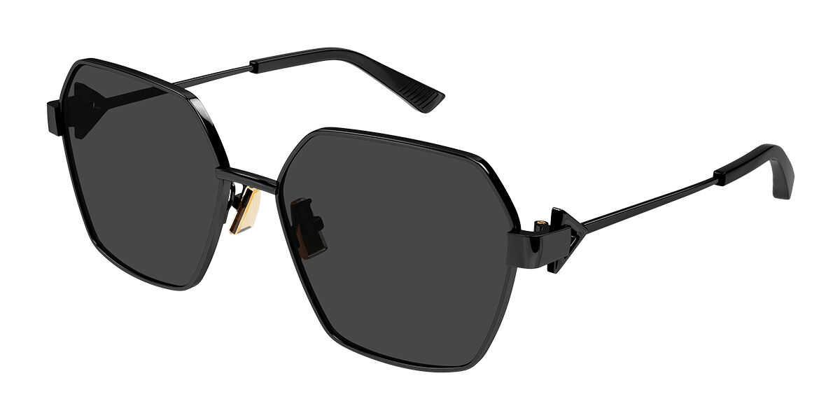 BOTTEGA VENETA ボッテガ サングラス BV1083SA 001 黒 Bottega Veneta BV1083SA Asian Fit 001 Geometric Black Sunglasses