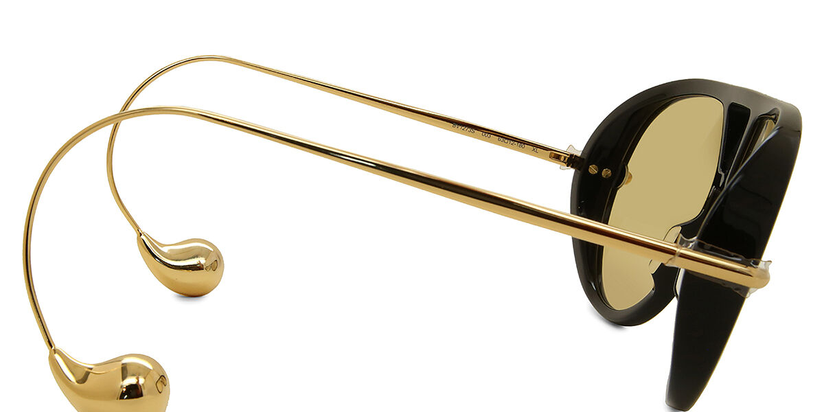 Bottega Veneta BV1273S 003 Pilot Black Sunglasses | SmartBuyGlasses US