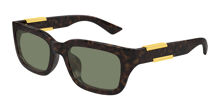 Bottega Veneta BV1160SA Asian Fit 004 Square Gold Sunglasses  display picture 1