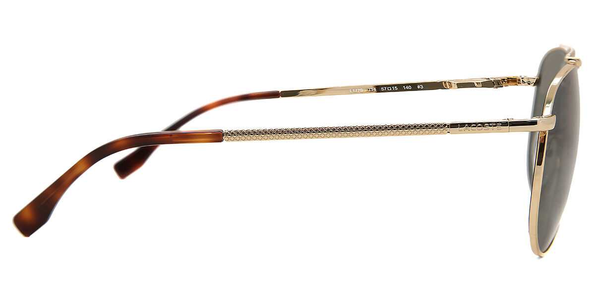 Lacoste L177S 714 Pilot Gold Sunglasses | SmartBuyGlasses US