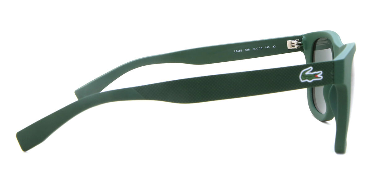 Lacoste L848S 315 Square Green Sunglasses | SmartBuyGlasses US