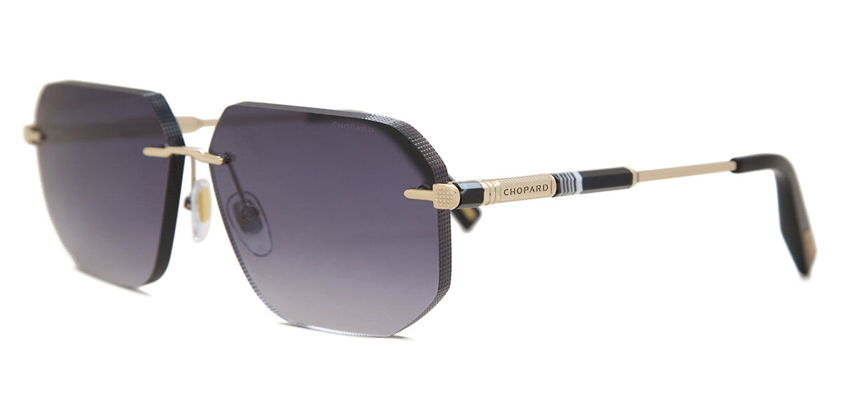 Chopard SCHG50 0300 Square Total Glossy Rose Gold Sunglasses