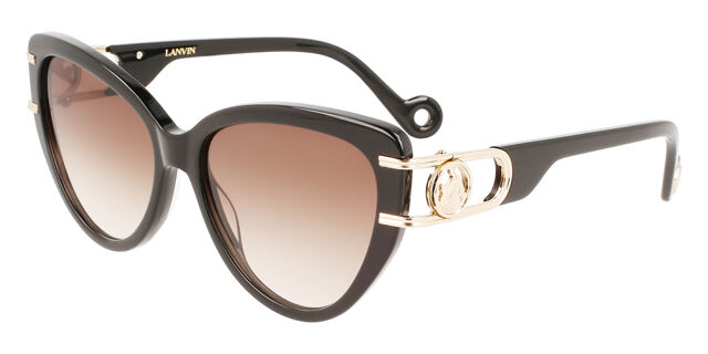 Lanvin LNV643S 001 Cat Eye Shiny Black Sunglasses  display picture 1